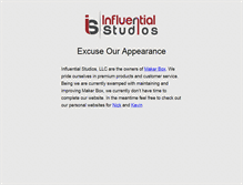 Tablet Screenshot of influentialstudios.com